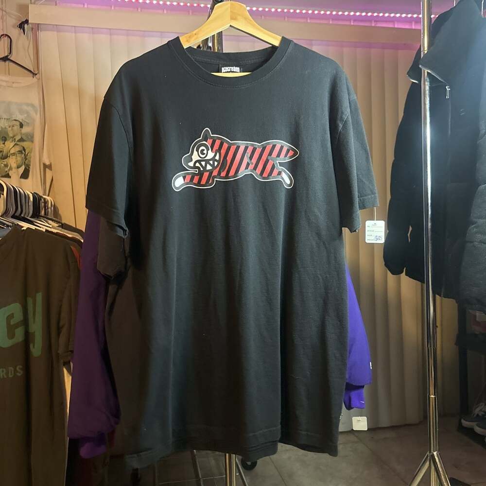 ICECREAM Billionaire Boys Club Running Dog Graphic Tee Black